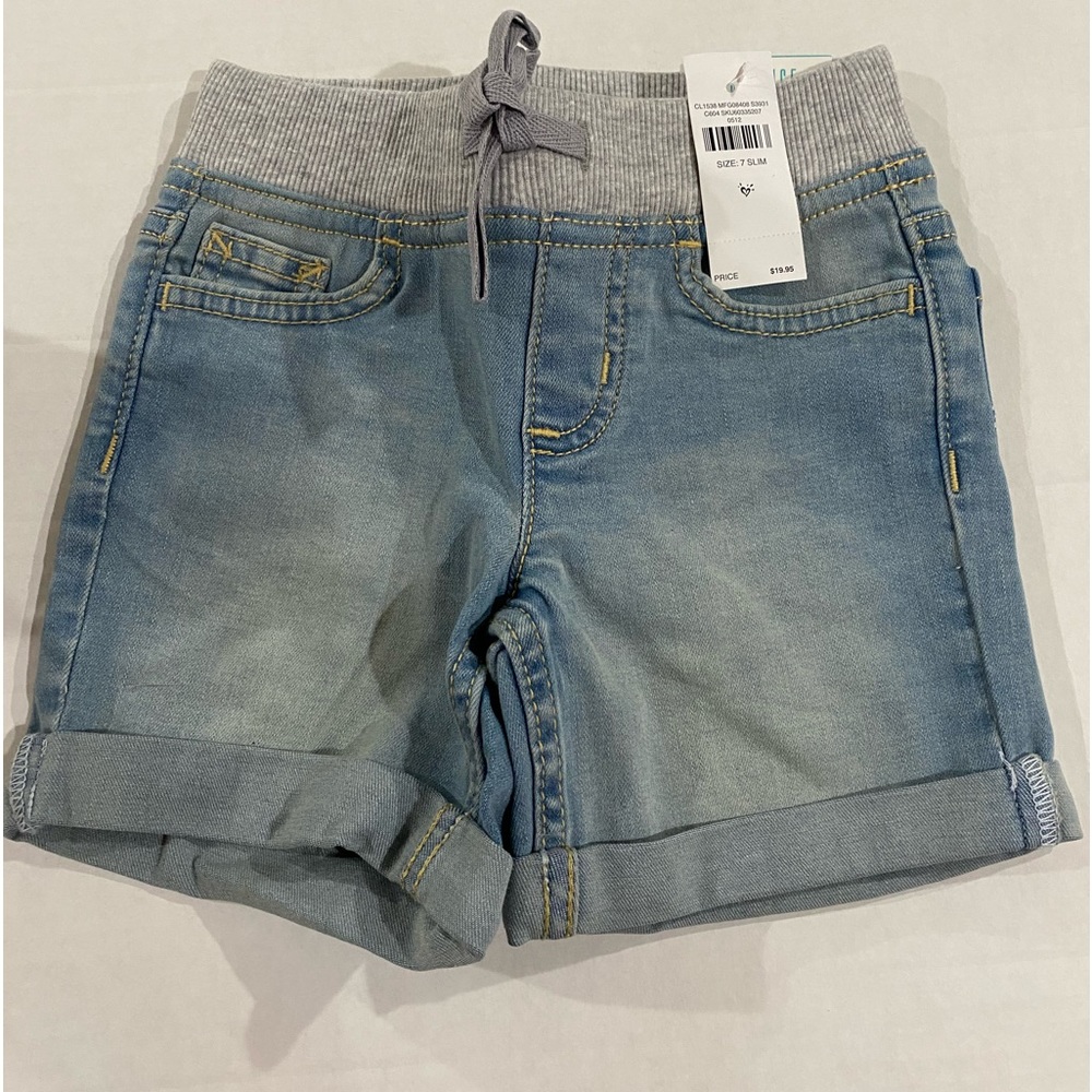 Justice midi stretch shorts size 7 slim